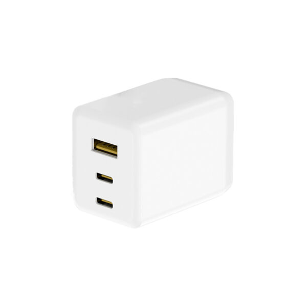 LC-三孔27W氮化鎵快充充電器-黑/白-享物購買